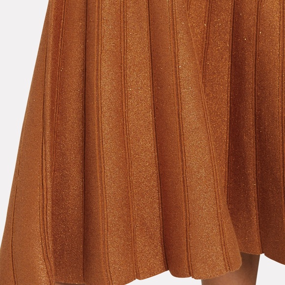 Ronny Kobo Lanie Metallic Ribbed Midi Skirt - Picture 3 of 3